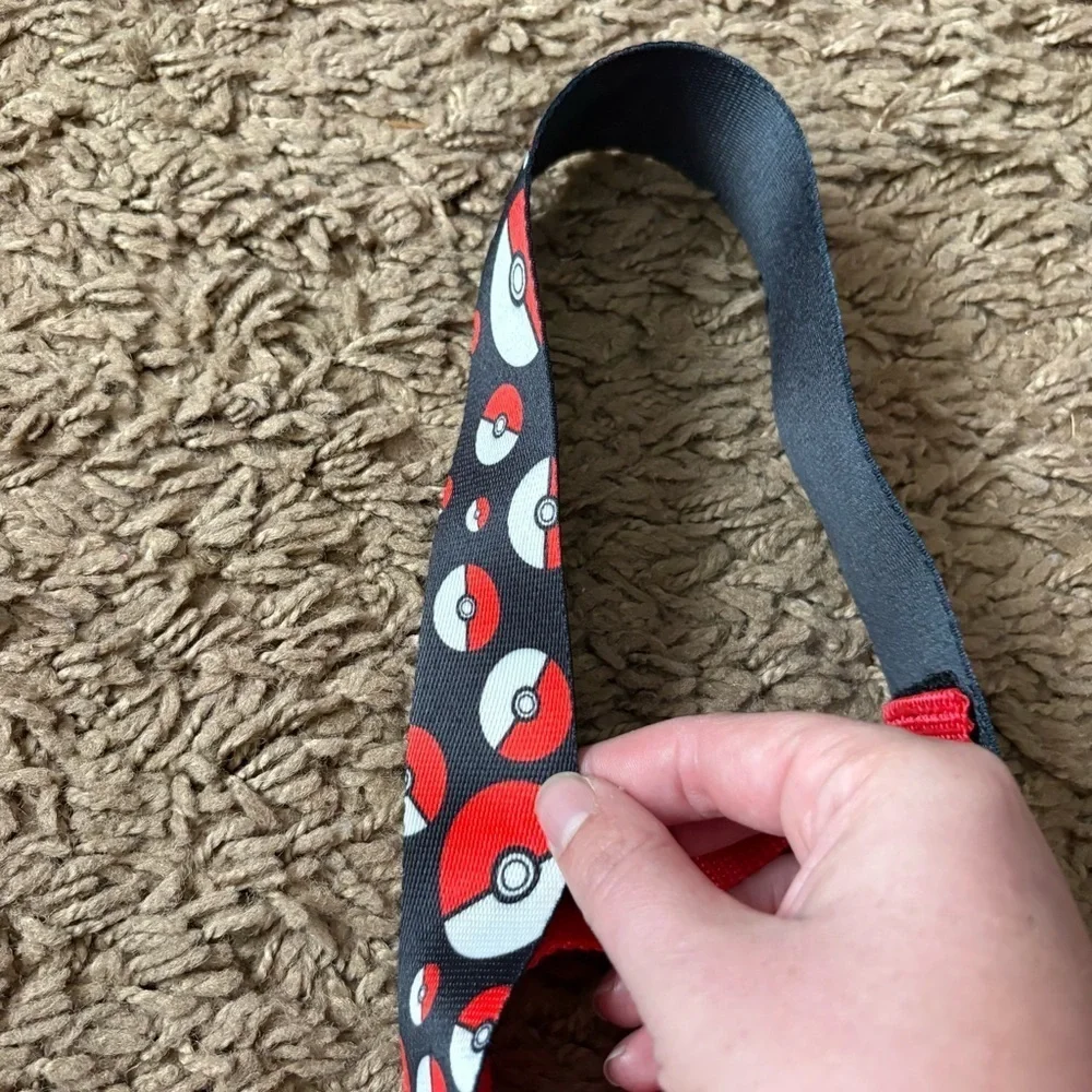 Vintage Pokemon Clip and Go Adjustable Belt Kids Black Red